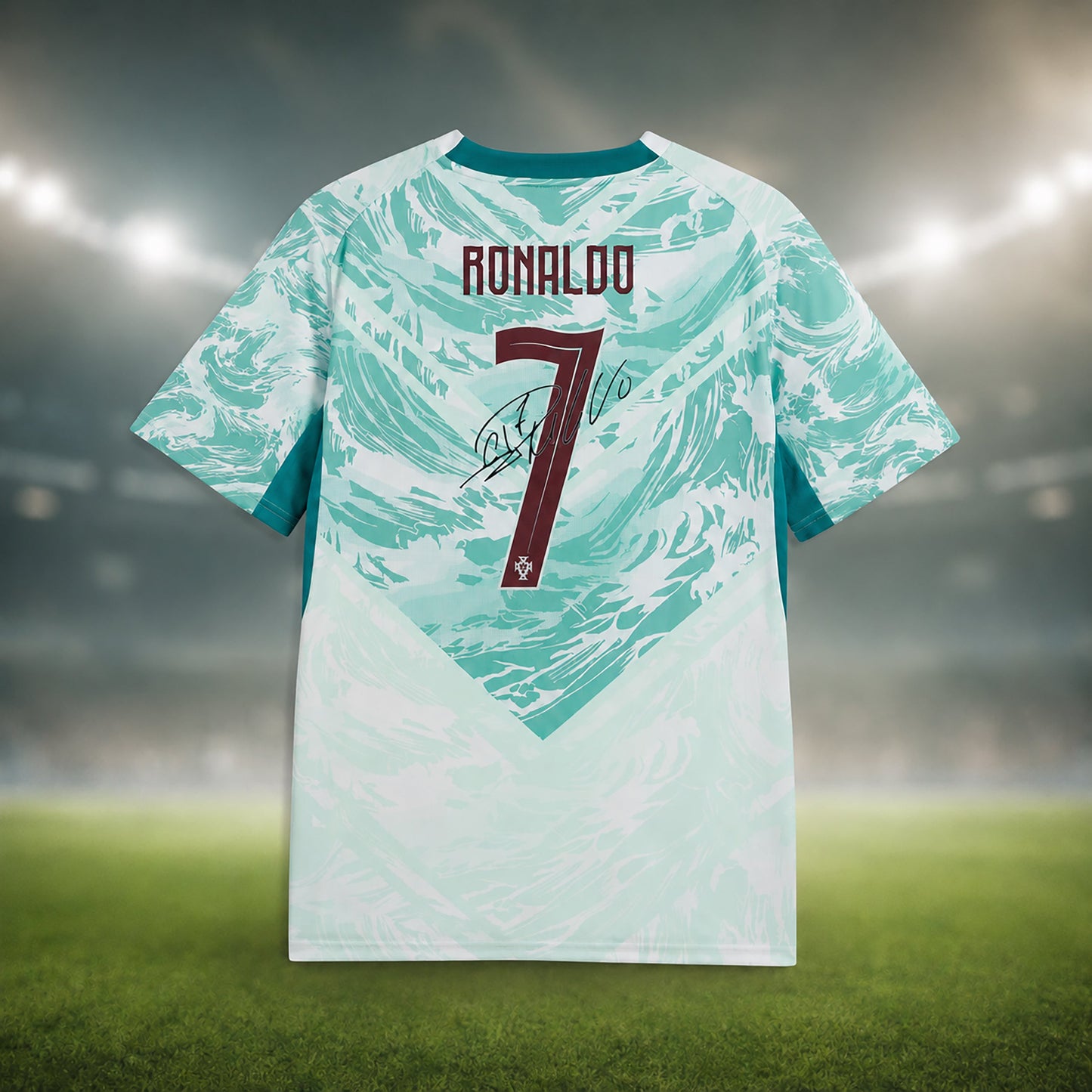 SJ-450,451-Adult/Youth Portugal National Team Home And Away Soccer Kit Set Featuring Ronaldo Player Signature Print