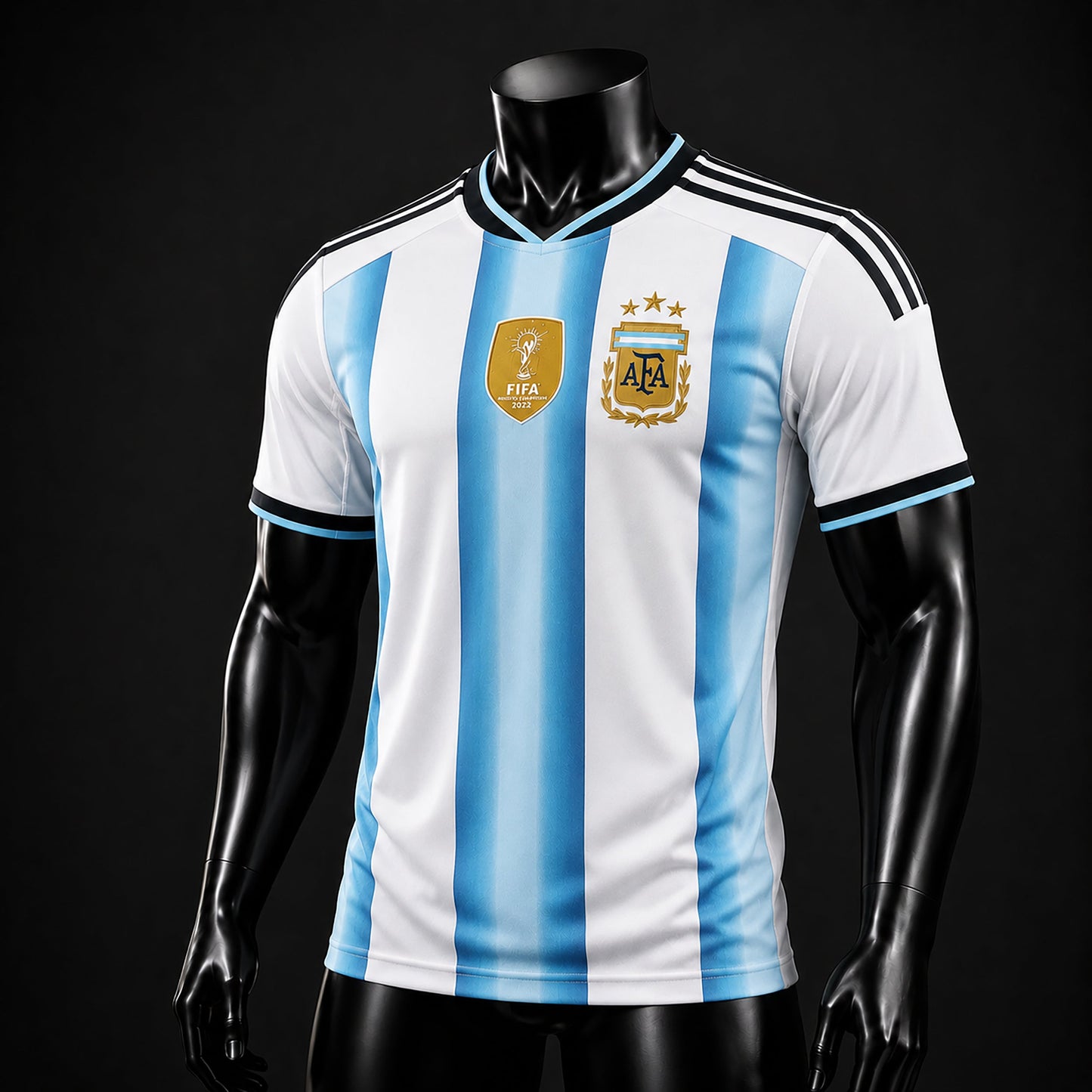 SJ-454-Adult/Youth Argentina Home And Away Soccer Uniform Set Featuring Printed Messi Autograph On The Back